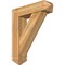 Ekena Millwork Traditional Arts and Crafts Rough Sawn Bracket w/ Offset Brace, Western Red Cedar, 8"W x 30"D x 36"H BKT0806X30X36TRA03RWR - alternate 1